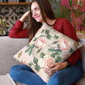 Floral Cotton Cushion Cover Set of 2 – 20x20 Sofa Throw Pillows