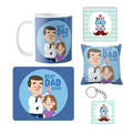 Best Dad Ever Gift Combo Set of 5 – Mug, Coaster, Cushion, Mousepad & Keychain