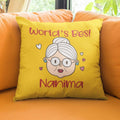 World's Best Nanima Cushion with Filler – Gift for Grandmother