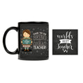 Thank You Great Teacher Gift Hamper Mug Cushion Cover & Coaster Set of 3