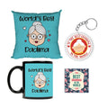 World's Best Dadi Ma Cushion Cover Gift Set of 4 for Grandmother