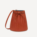 Personalised Pleated Bucket Bag for Women - Custom Print