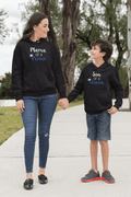 Mother of Prince & Son of Queen Hoodies Set for Mom and Kid