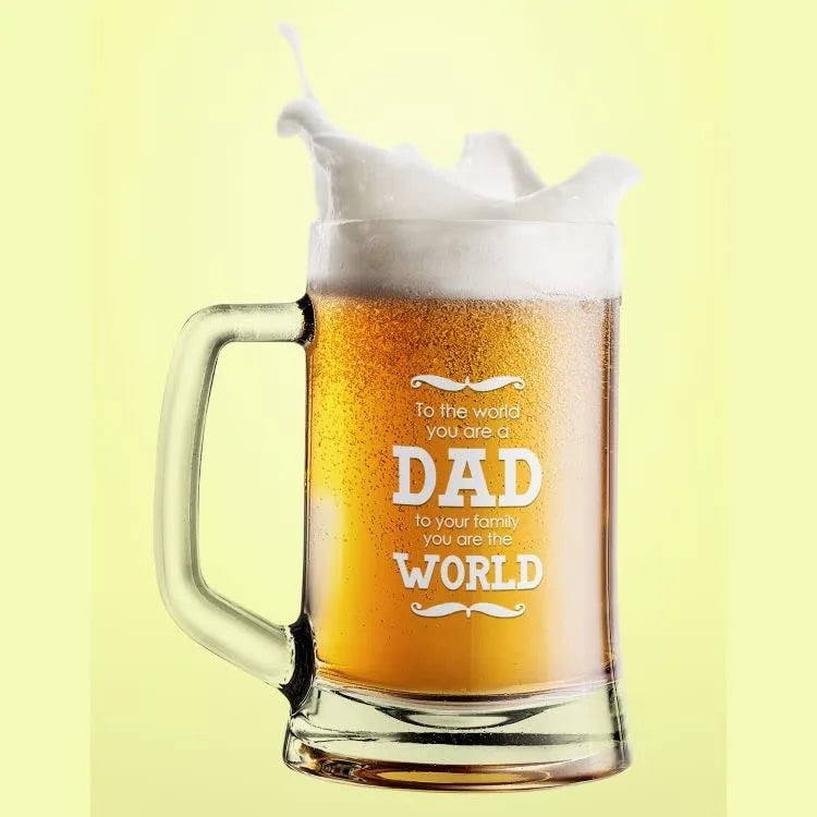 Dad World Beer Mug