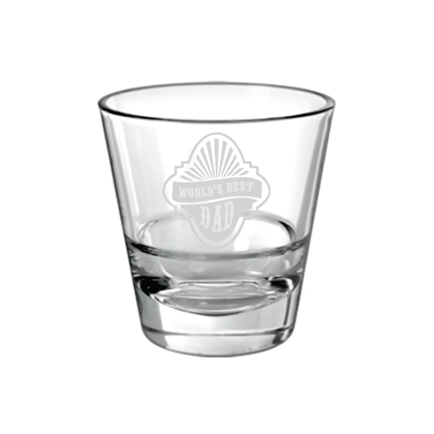 Worlds Best Dad Whiskey Glass