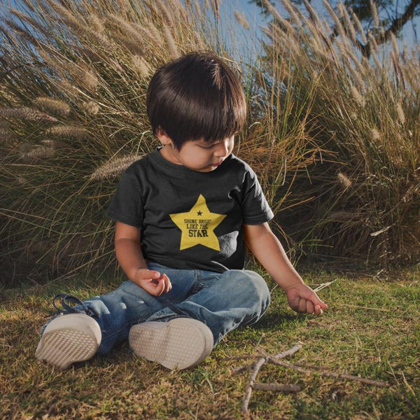 shine bright like the star Printed T-Shirt
