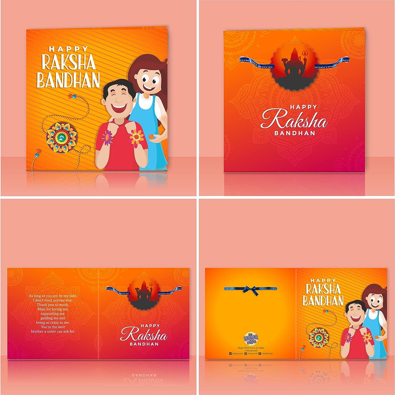TheYaYaCafe Raksha Bandhan Gifts for Brother Printed Cute Kids Rakhi Bracelet