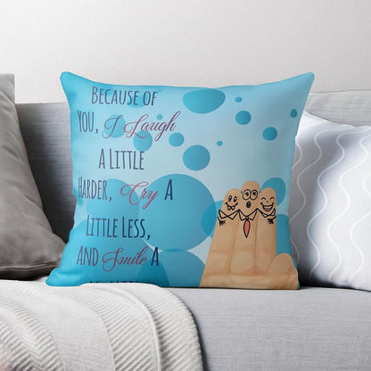 smiley friends cushion'