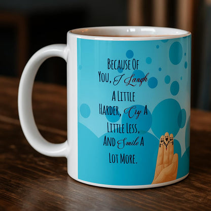 smiley friends mug