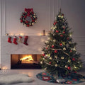 Socks Pattern Christmas Tree Skirt - Festive Tree Collar
