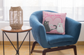 Cushion Cover I Love You Kitten - Personalised Valentine Gift