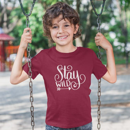 Stay Wild Cotton Printed T-Shirt