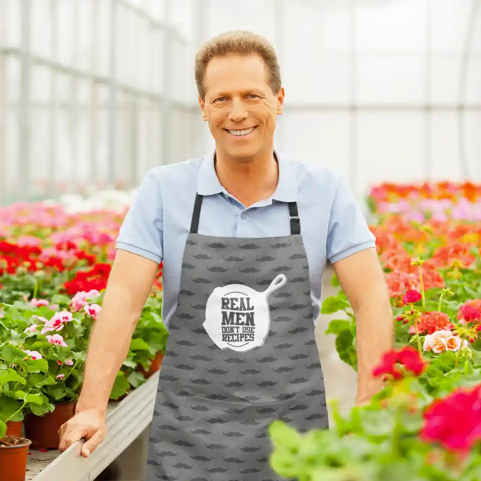 Real Men Don’t Use Recipes Apron With Chef Hat