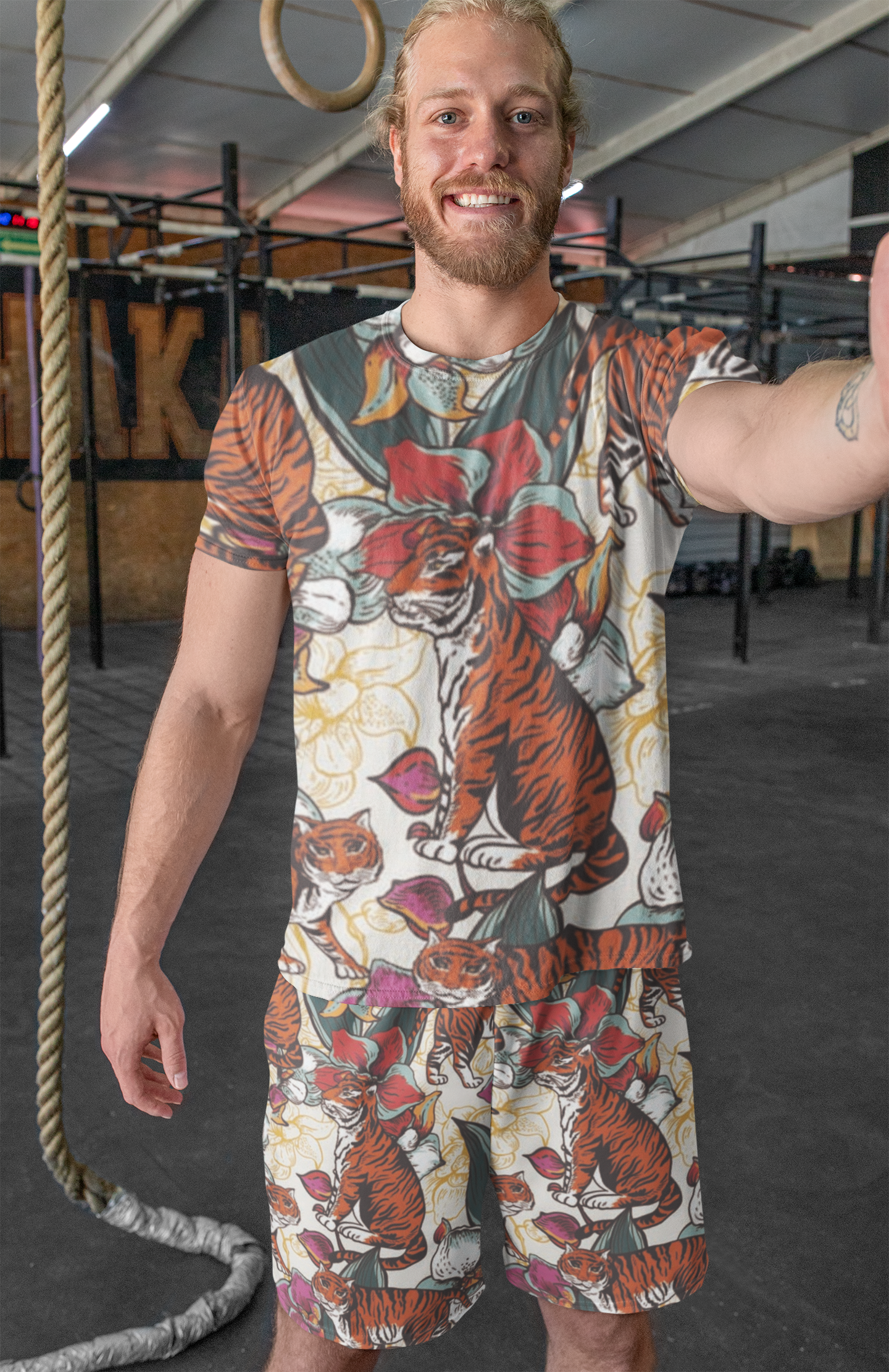 sublimated-t-shirt-mockup-of-a-man-wearing-shorts-33044