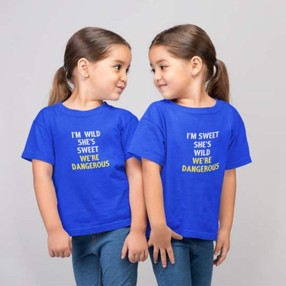 Sweet Wild Dangerous Printed Cotton T-Shirt's