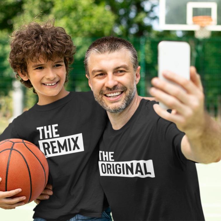 The Original Remix Dad and Kid T-shirts