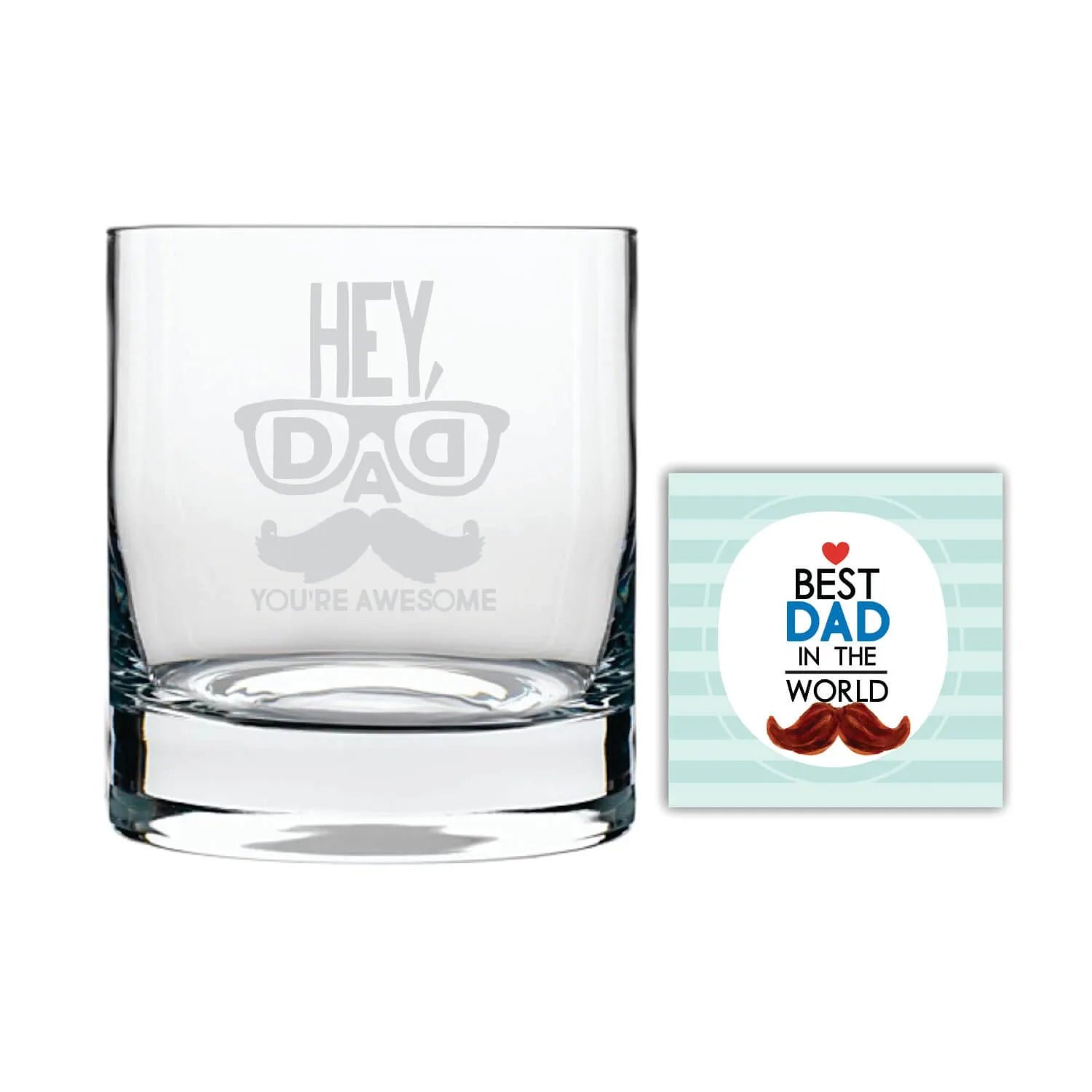 Awesome Dad Engraved Whiskey Glass
