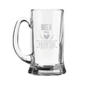 Beer My Valentine Engraved Beer Mug