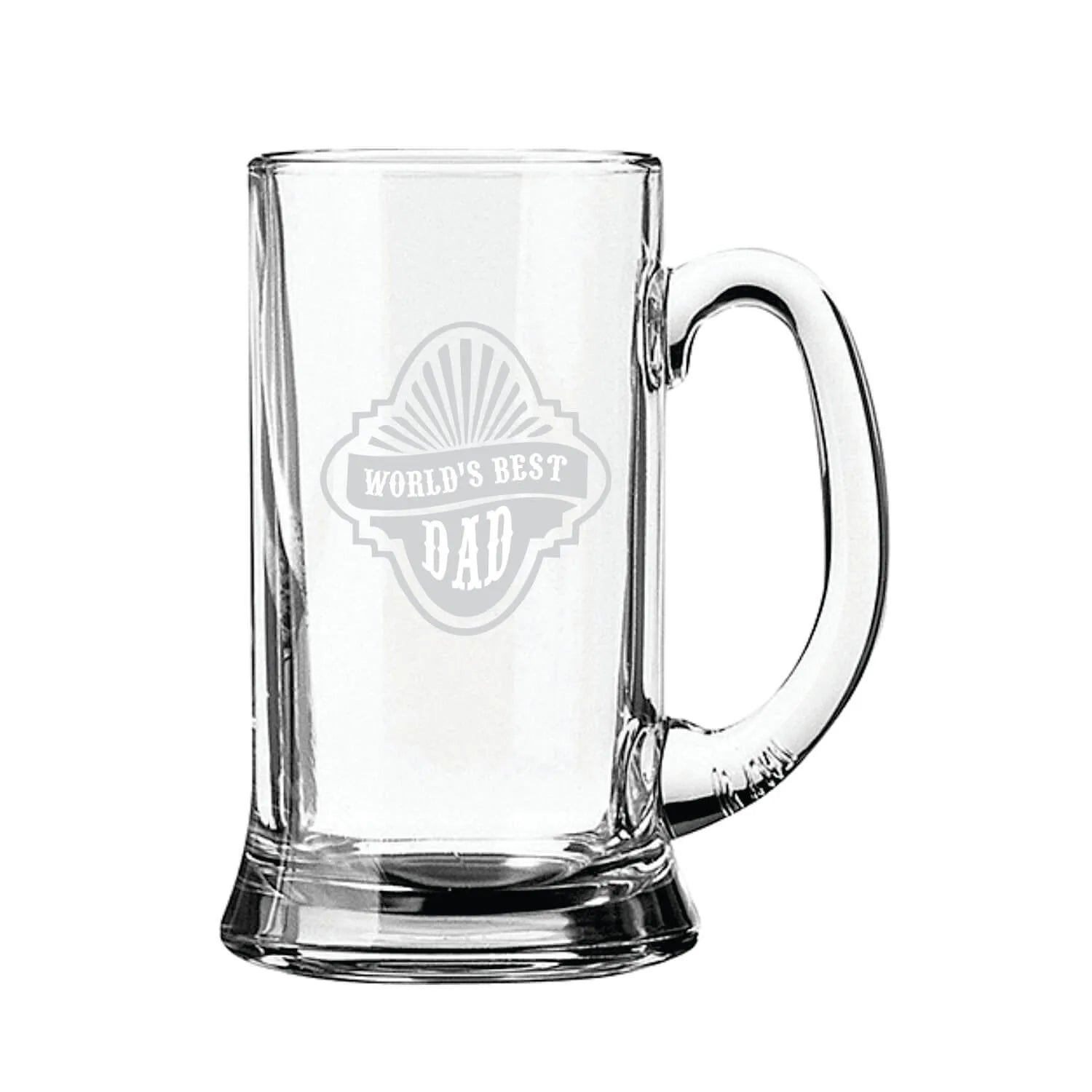 Worlds Best Dad Engraved Beer Mug