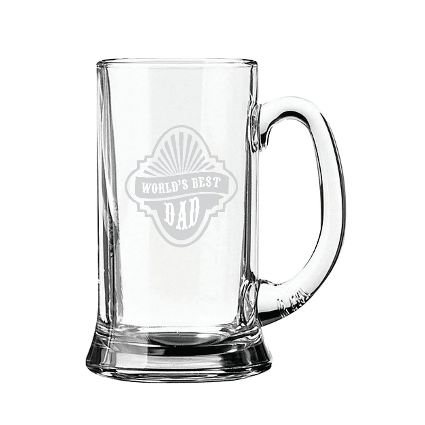 Worlds Best Dad Engraved Beer Mug