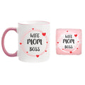 Wife Mom Boss Personalised Coffee Mug for Wife