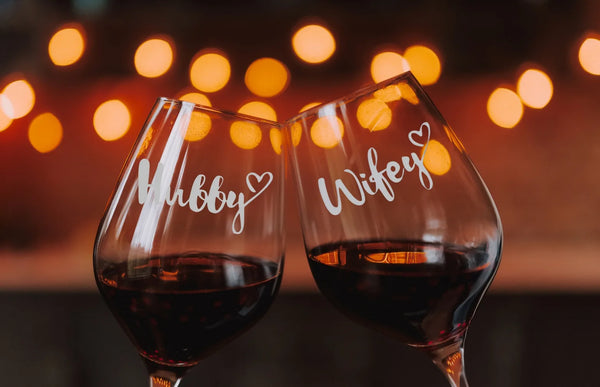 wine glass mockup