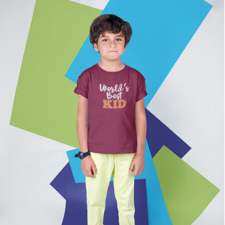 Worlds Best kid Printed T-Shirt