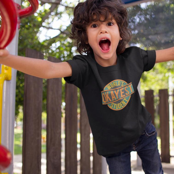 WORLD,S BEST STUDENT PRINTED T-SHIRT