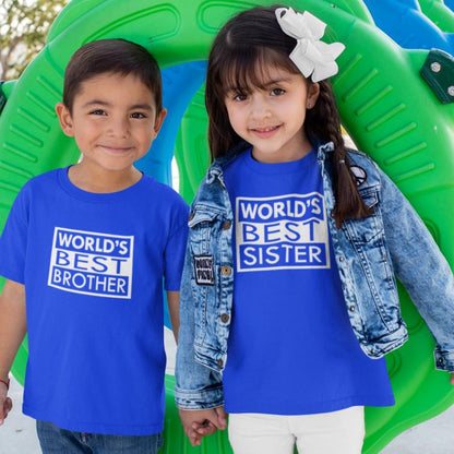 world's best brother and sister printed T-Shirt