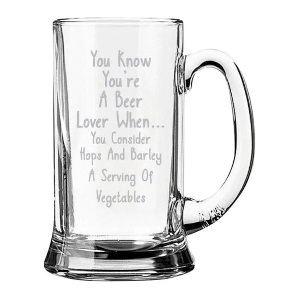 Beer Life Engraved Beer Mug Set Combo