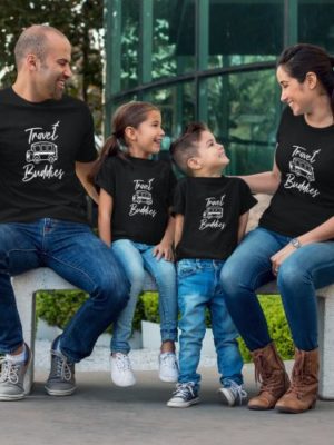 Travel Buddies Holiday Matching Family T-shirts