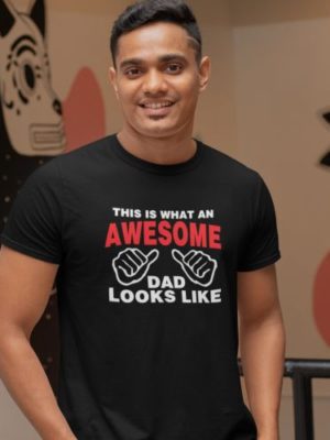 Awesome Family T-Shirts for Mom, Dad and Childs Set of 4