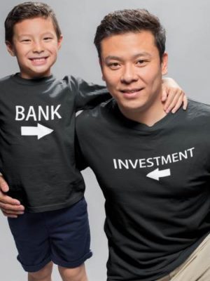 Investment Bank Family T-Shirt for Dad and Son