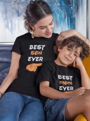 Best Mom, Daughter and Son Ever Family Tshirts Set of 3