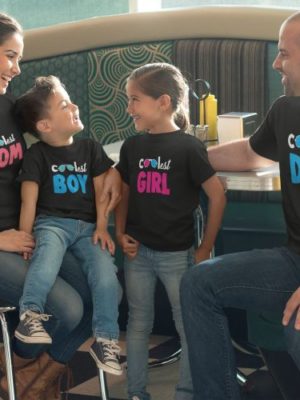 Coolest Dad, Mom & Kids Matching Family T-shirts