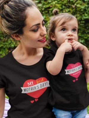 First Mother's Day Matching Family T-shirts