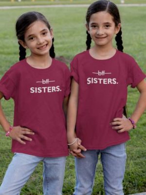 BFF Sister's Printed Cotton t-Shirt