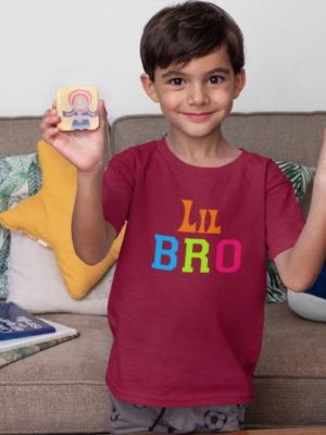 Lil Bro Boy's Printed Cotton T-Shirt