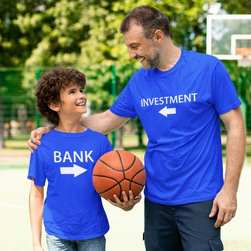 Investment Bank Dad and Son Family T-Shirts