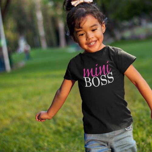 Boss Lady Mini Boss Mom and Daughter Family T-Shirts