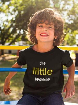 Little Brother Boy Printed Cotton T-Shirt