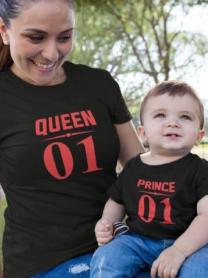 No.1 Prince & Queen Matching Family T-shirts