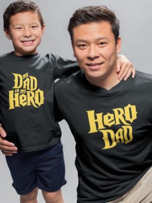 My Dad is My Hero Matching Family T-shirts