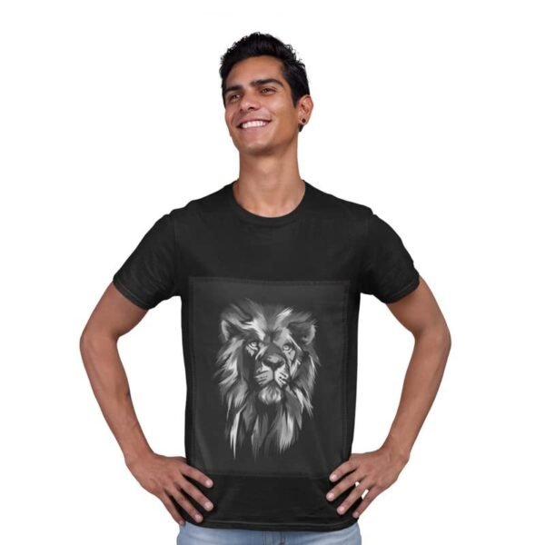 Patch T-Shirts for Men | Round Neck Regular Fit Printed Patch T-Shirts for Men