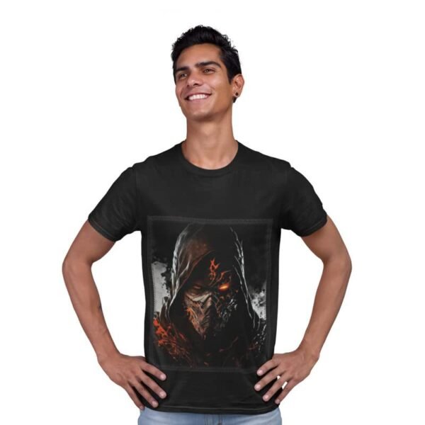 Patch T-Shirts for Men | Round Neck Regular Fit Printed Patch T-Shirts for Men