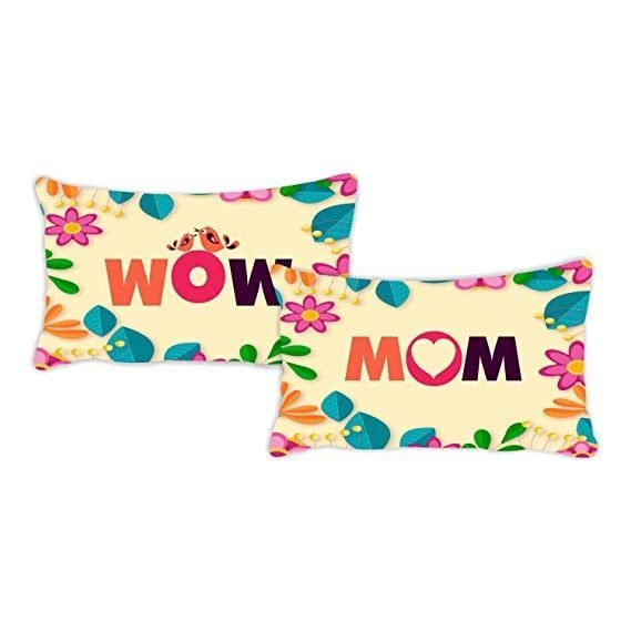 Personalised Gift for Mom King Size Double Bedsheet with 2 Pillow Covers