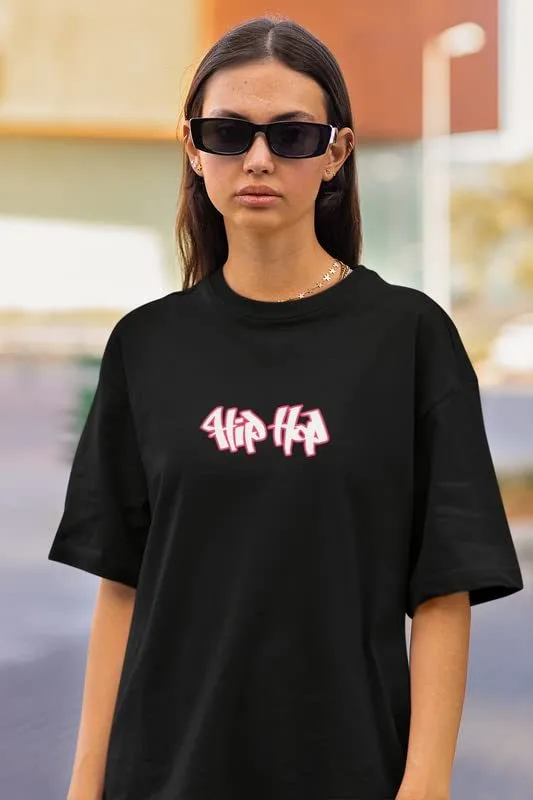 Drop Shoulder Printed T-Shirts for Women | Oversized T-Shirts for Women