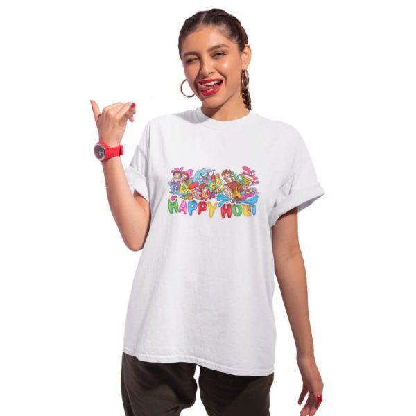 Drop Shoulder Holi T-Shirts for Women | Oversized T-Shirts for Women