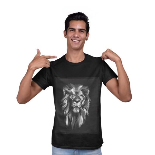 Patch T-Shirts for Men | Round Neck Regular Fit Printed Patch T-Shirts for Men