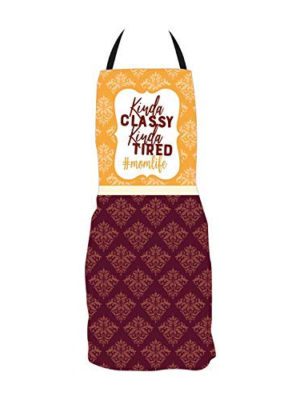 Birthday Gifts for Mom Apron Kinda Classy Kinda Tired Momlife